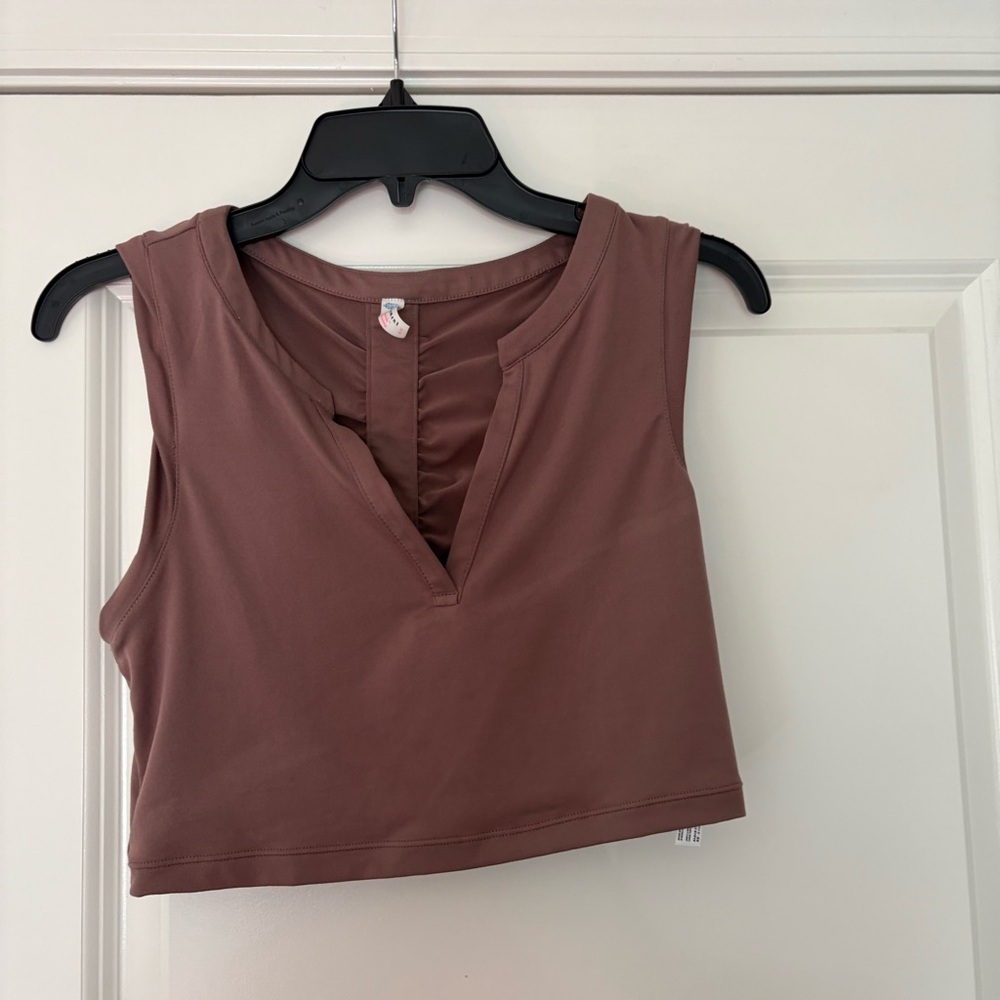 Free People Movement Women’s Brown Chic Sleeveless Tank & Leggings Co-Ord Set - Picture 4 of 16